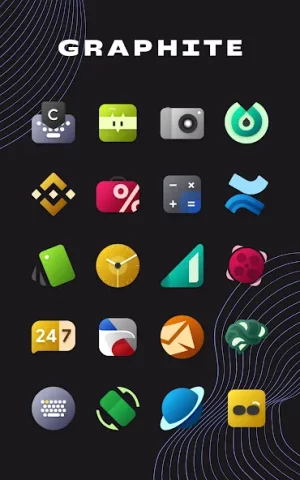 Graphite Icon Pack - скриншот 1