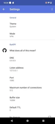 ByeByeDPI - скриншот 5