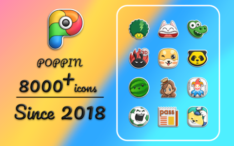 Poppin icon pack - скриншот 1