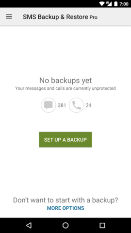 SMS Backup & Restore Pro - скриншот 2
