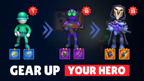 Soldier Wars RPG Fight Battle - скриншот 3