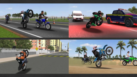 Moto Wheelie 3D - скриншот 1