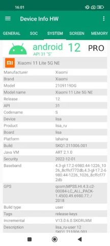 Device Info HW - скриншот 5