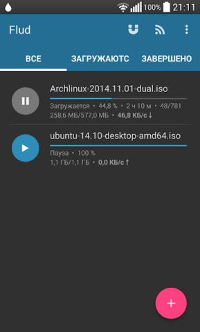 Flud — Торрент Клиент - скриншот 2