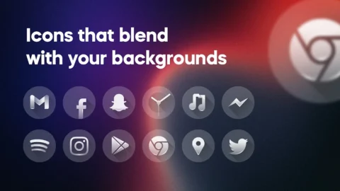 Glass UI Icon Pack - скриншот 1