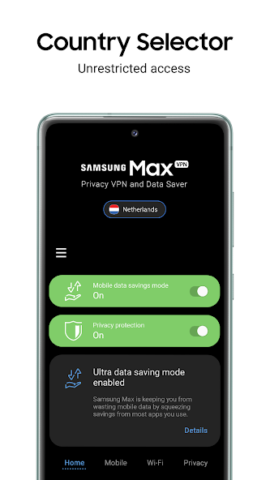 Samsung Max VPN & Data Saver - скриншот 3