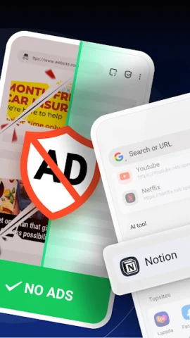 FAB Adblocker Browser - скриншот 2