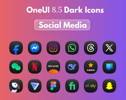 OneUi 8.5 Dark Icons - скриншот 3