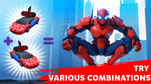 Robot Merge Master: Car Games - скриншот 2