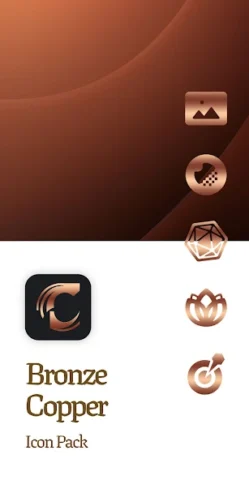 Bronze Copper Icon Pack - скриншот 1