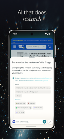 Comet: AI Browser & Assistant - скриншот 2