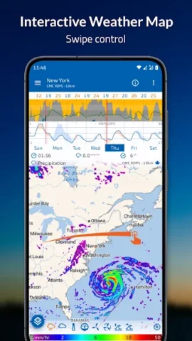 Flowx: Weather Map Forecast - скриншот 1