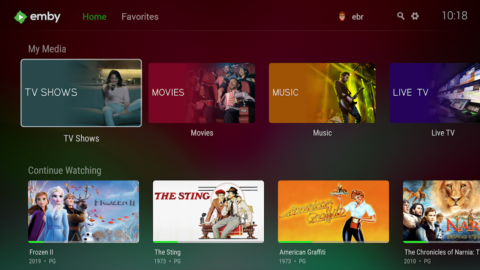 Emby for Android TV - скриншот 1