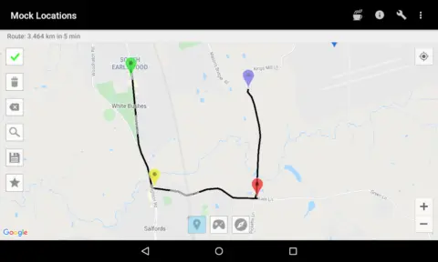 Mock Locations (fake GPS path) - скриншот 2