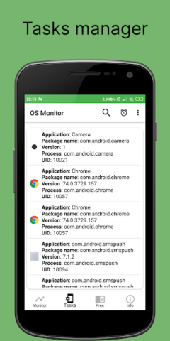 OS Monitor: диспетчер задач - скриншот 1