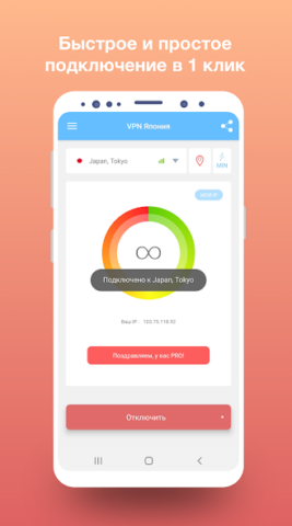 VPN Japan - скриншот 1