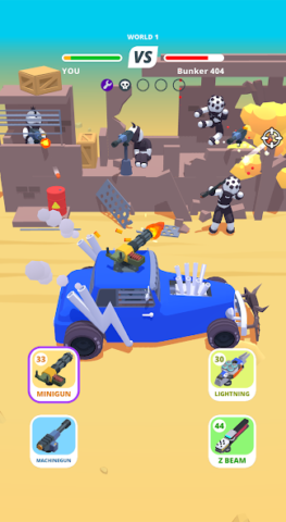 Desert Riders: Car Battle Game - скриншот 4