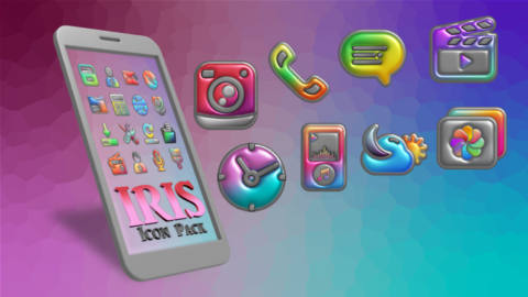 Iris Light — 3D App Icons - скриншот 1