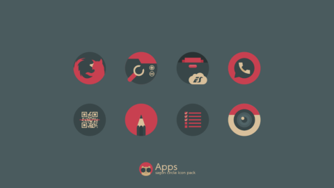 Sagon Circle: Dark Icon Pack - скриншот 1