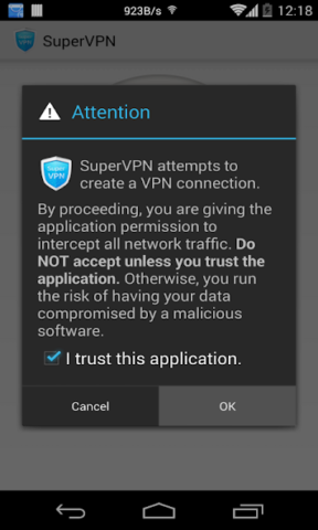 SuperVPN Pro - скриншот 1